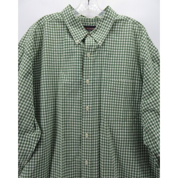 VINTAGE Abercrombie & Fitch Shirt XL Button Down Gingham Plaid 90s * - Picture 2 of 11